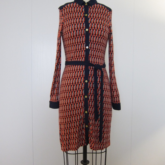 Button up with Boden Print Dress Size 8 - Picture 2 of 6